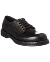 Dolce & Gabbana Black Leather Oxfords And Derbies In Black