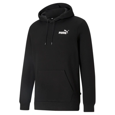 Puma Men's Zip-front Long Sleeve Small Logo Hoodie In Black
