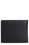 Dopp Rfid Convertible Thinfold Leather Wallet In Black