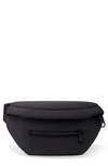 Dagne Dover Ace Neoprene Fanny Pack In Onyx