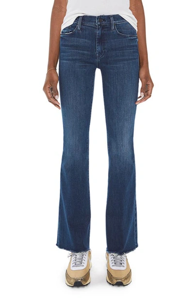 MOTHER FRAY HEM BOOTCUT JEANS