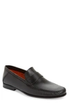 Santoni Paine Loafer In Black