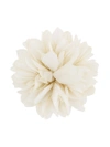 Gucci Flower Brooch In Silk And Cotton In White Silk And Cotton