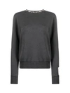 Golden Goose Cotton Sweatshirt With Applied Crystals In Grey