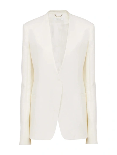 Chloé Buttonless Tailored Jacket In White | ModeSens