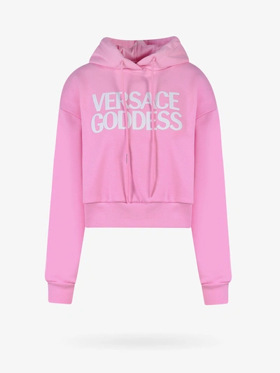Versace Sweatshirt In Pink
