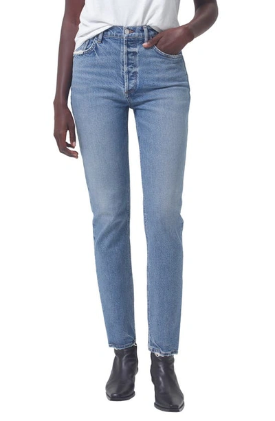 Agolde Blue Riley Jeans In Cove