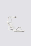 Jonathan Simkhai Luxon Crystal Heeled Sandal In White