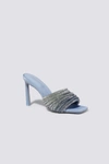 Jonathan Simkhai Lena Multi Strap Crystal Mule In Light Sky