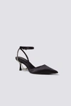 Jonathan Simkhai Sam Crystal-embellished Satin Pumps In Black