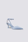 Jonathan Simkhai Women's Sam Crystal Harness Pumps In Light Sky