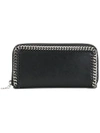Stella Mccartney Falabella Top Zip Wallet In Black