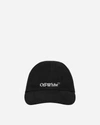 Off-white Bookish Logo Cotton Canvas Baseball Cap In Black