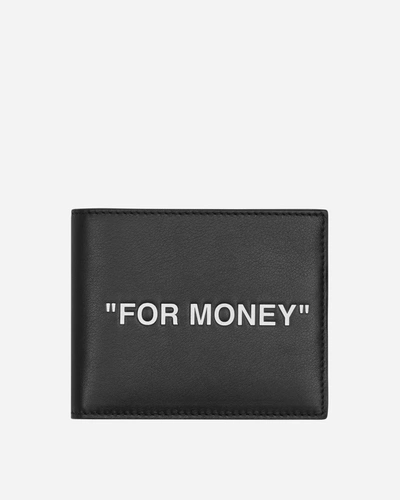 Off-white Quote Bifold Wallet In Black