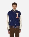Kapital Wool I-five Varsity Jacket In Blue