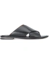 GIVENCHY GIVENCHY CROSSOVER STRAP SANDALS - BLACK,BE0909300411762239