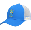 NIKE NIKE BLUE BRAZIL NATIONAL TEAM CLASSIC99 TRUCKER SNAPBACK HAT