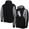 Mitchell & Ness Men's  Black, Gray Chicago White Sox Colorblocked Fleece Pullover Hoodie In Black