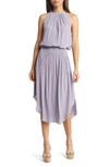 Ramy Brook Audrey Sleeveless Blouson Midi Dress In Lavender Lust