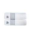 Brooks Brothers Rope Stripe Border 2 Pcs Bath Towels In Blue