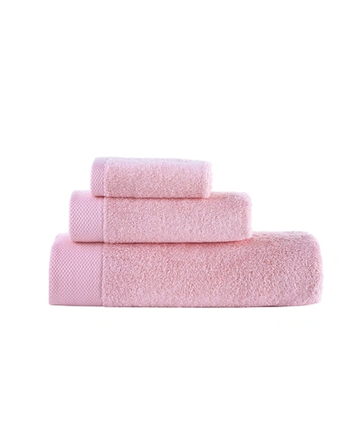 Brooks Brothers 2-piece Solid Signature Cotton Towel Set In Pink