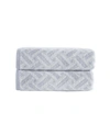 Brooks Brothers Criss Cross Stripe 2 Pcs Bath Towels In Silver