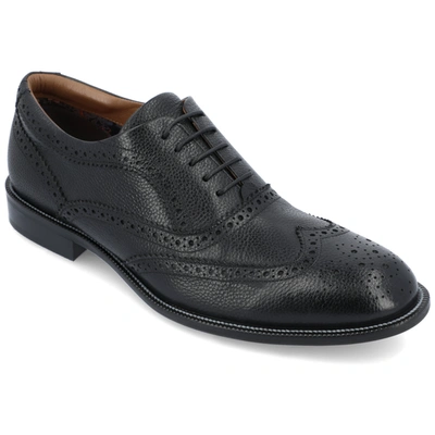 Thomas & Vine Thomas And Vine Garland Brogue Oxford Shoe In Black