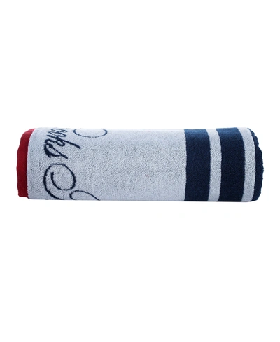 Brooks Brothers Nautical Blanket Stripe Bath Sheet In White