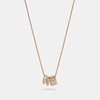 Coach Outlet Signature Enamel Necklace In Multi