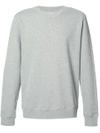 Sunspel Brushed Loopback Cotton-jersey Sweatshirt In Gray