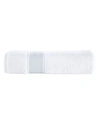 Brooks Brothers Ottoman Rolls Bath Sheet In Silver