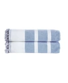 Brooks Brothers Turkish Pesthemal 2 Pcs Bath Sheets In Blue