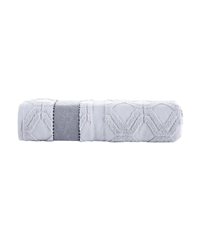 Brooks Brothers Large Square Bath Sheet In Silver