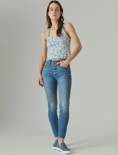 Lucky Brand Womens High Rise Curvy Skinny In Blue