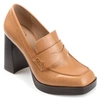 Journee Collection Collection Women's Ezzey Pump In Brown