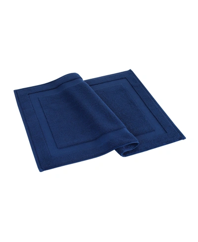 Brooks Brothers Solid Signature Bath Mat In Navy