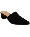 Splendid Lyn Suede Mule Heel In Black