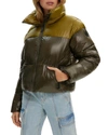 Noize Lotte Puffer Short Coat In Green