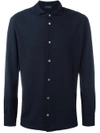 ZANONE LONG-SLEEVED SPREAD-COLLAR SHIRT,811978Z038011921037