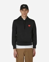 Comme Des Garçons Play Comme Des Garcons Play Black Mens Fit Heart Patch Hoodie In Black