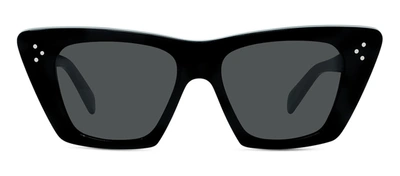 Celine Cl 40187 In 01a Square Sunglasses In Grey