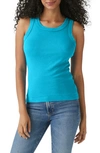 Michael Stars Paloma Cotton Tank Top In Capri