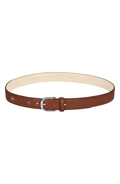 Longchamp Ceinture Femme Le Pliage In Cognac