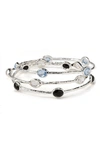 Ippolita Rock Candy Rosé Station Bangle In Hematite