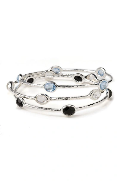 Ippolita Rock Candy Rosé Station Bangle In Hematite
