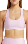 Alo Yoga Airlift Advantage Racerback Sports Bra In Sugarplum Pink
