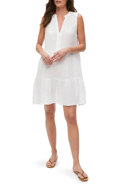 Michael Stars Daisy Babydoll Dress In White
