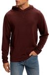 Threads 4 Thought Threads For Thought Dex Featherweight Pullover Hoodie In Heather Royal Burgundy