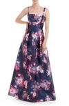 KAY UNGER MAXINE FLORAL GOWN