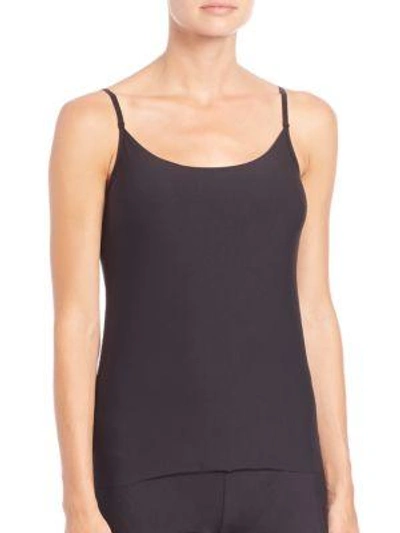 Commando Butter Scoop Neck Spandex Camisole In Black